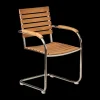 Chaise de salle à manger Rörvik, Teck-acier inoxydable