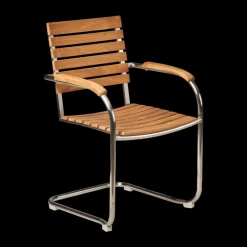 Chaise de salle à manger Rörvik, Teck-acier inoxydable