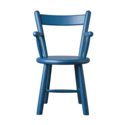 Chaise d'enfant P9, Beech blue painted