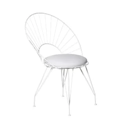 Chaise Desirée, Nature/beige-structure blanche