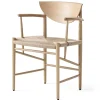 Chaise Drawn HM4 avec accoudoirs, chêne (clair)