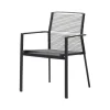 Chaise Edge avec accoudoirs, Anthracite