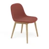 Chaise Fiber Side Chair avec pieds en bois, Re-wool 558-oak