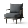 Chaise Fly SC10, chêne fumé, gris foncé