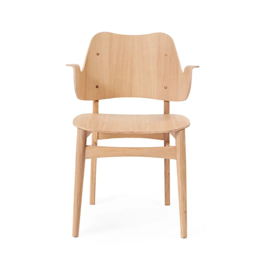 Chaise Gesture, chêne huilé blanc