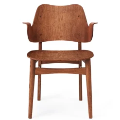 Chaise Gesture, chêne huilé teck