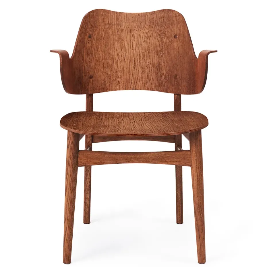 Chaise Gesture, chêne huilé teck