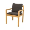 Chaise Grace, Cane-Line focus dark grey, teak