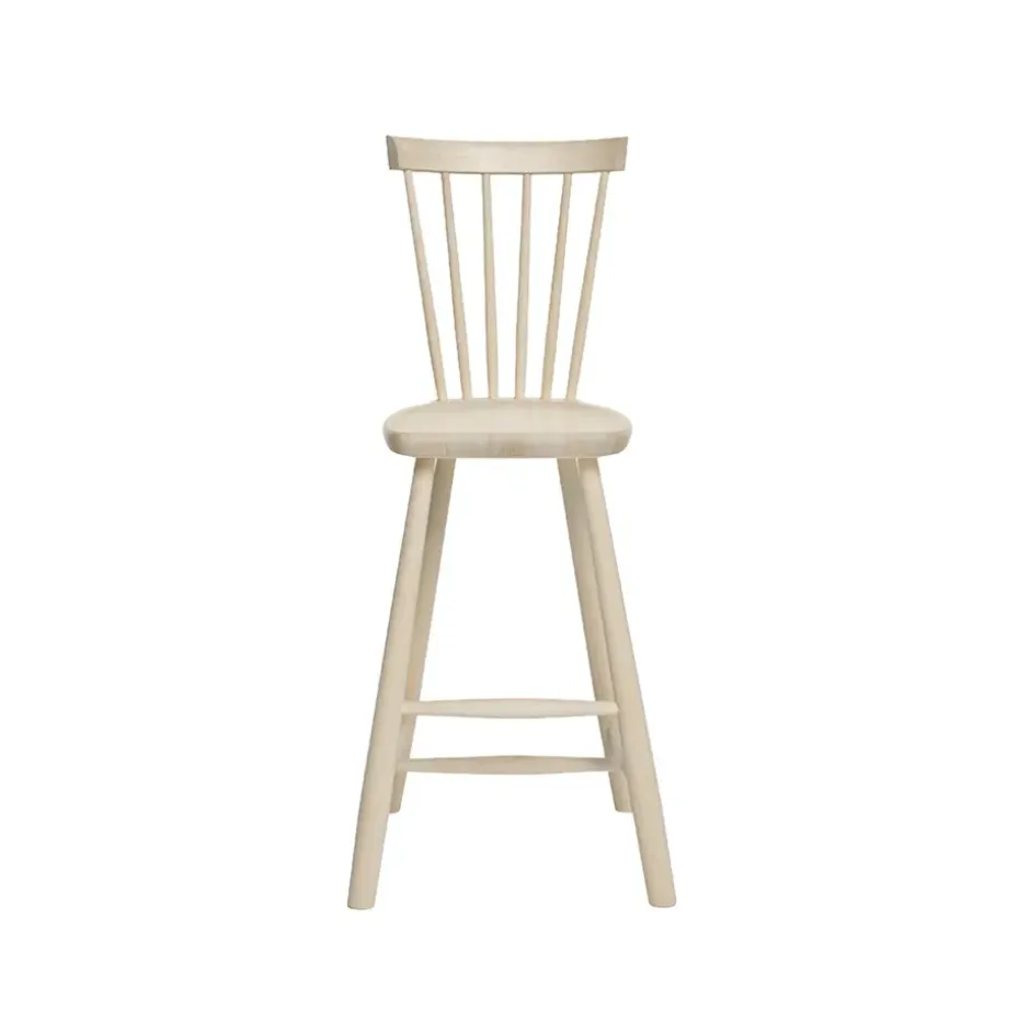 Chaise haute Lilla Åland, lampe en bouleau laqué mat
