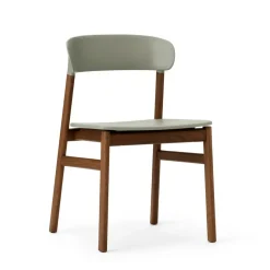 Chaise Herit chêne fumé, Dusty green (vert)