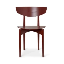 Chaise Herman, red brown, pieds en frêne rouge-marron