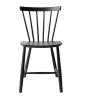 Chaise J46, Beech black painted