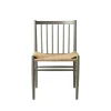 Chaise J80, Beech moss grey painted-nature