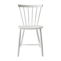 Chaise J46, Beech white painted
