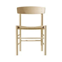 Chaise J39, Bok ciré-tressé naturel