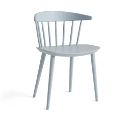 Chaise J104, Bouleau Slate blue laqué