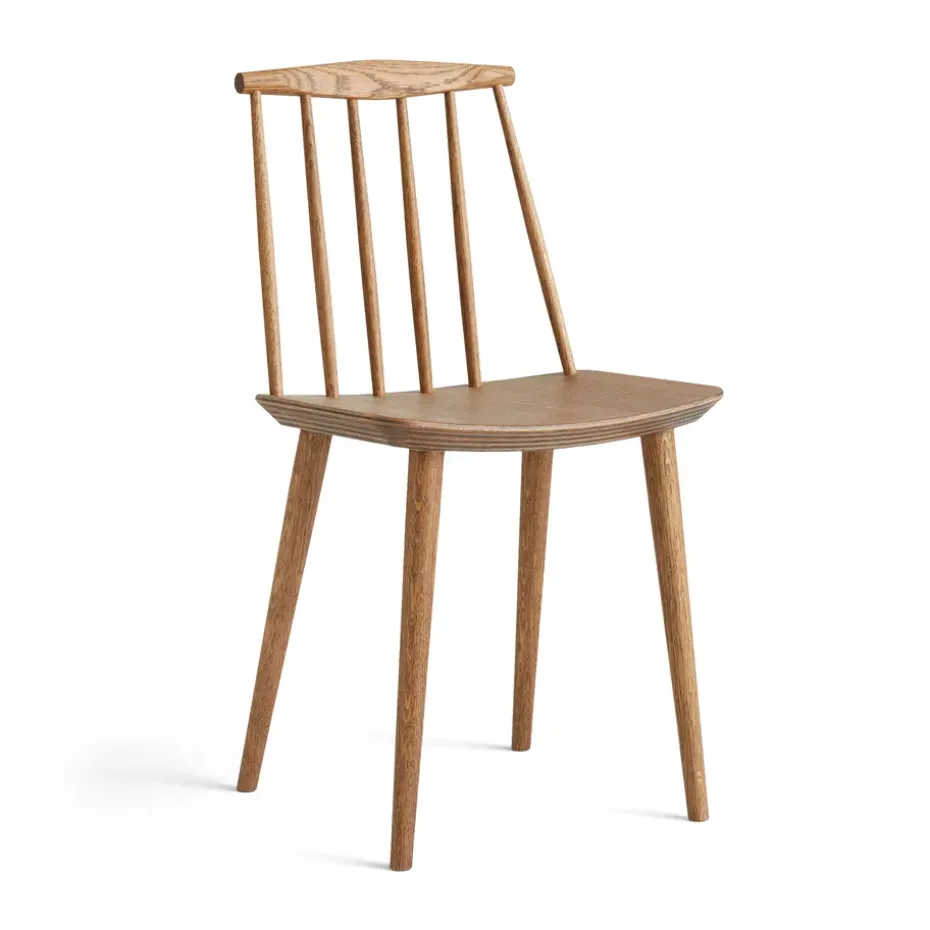 Chaise J77, Chêne foncé huilé