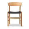 Chaise J39, Chêne huilé-noir canvas