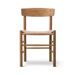 Chaise J39, Chêne huilé-tressé naturel