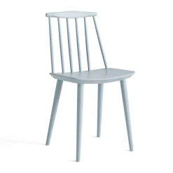 Chaise J77, Slate blue lacquered beech
