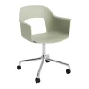 Chaise Layout Armchair 261, Bottle green-aluminium poli