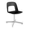 Chaise Layout Chair 131, Black-aluminium poli