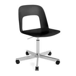Chaise Layout Chair 141, Black-aluminium poli