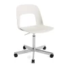 Chaise Layout Chair 141, Cream white-aluminium poli