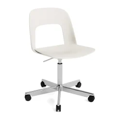 Chaise Layout Chair 141, Cream white-aluminium poli