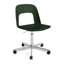 Chaise Layout Chair 141, Pastel green-aluminium poli