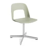 Chaise Layout Chair 131, Pastel green-aluminium poli