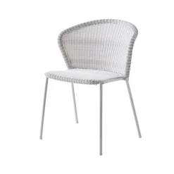 Chaise Lean, White grey, Cane-Line weave