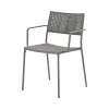 Chaise Less avec accoudoirs, Light grey
