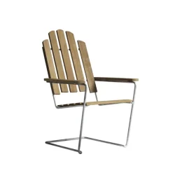 Chaise longue A3, Chêne huilé-structure en acier avec galvanisation à chaud