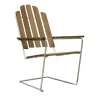 Chaise longue A3, Teck-structure en acier avec galvanisation à chaud