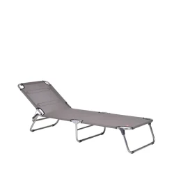 Chaise longue Amigo, Tissu continente-support en aluminium