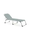 Chaise longue Amigo XXL, Tissu vert sauge-support en aluminium