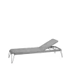 Chaise longue Breeze weave, Light grey
