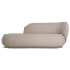 Chaise longue Divan Rico bouclé droite, Bouclé sand
