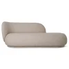 Chaise longue Divan Rico bouclé gauche, Sable