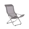 Chaise longue Fiesta, Tissu continente-support en aluminium
