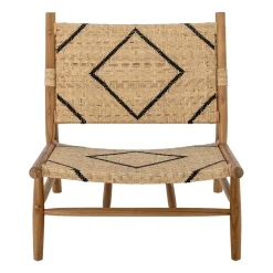 Chaise longue Lennox, Naturel-teck