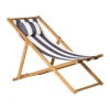 Chaise longue Lyckesand, Teak-blue