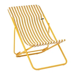 Chaise Longue Maxi Transat, Rayures Miel