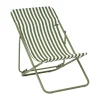Chaise Longue Maxi Transat, Rayures Moss