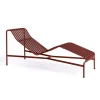 Chaise longue Palissade, Iron red