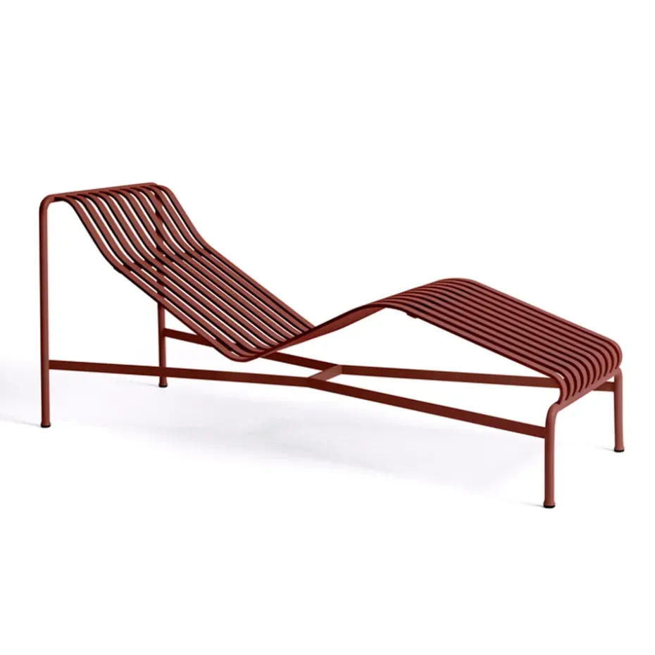 Chaise longue Palissade, Iron red