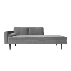 Chaise longue Wind, drizzle (gris)