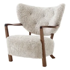 Chaise longue Wulff ATD2 fauteuil, Noyer huilé-Moonlight