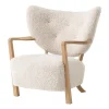 Chaise longue Wulff ATD2 fauteuil, Chêne huilé-Moonlight